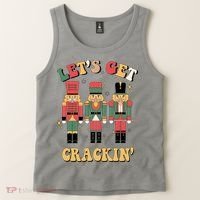 Lets Get Crackin Funny Christmas Tank Top thumb 2