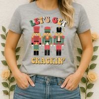 Lets Get Crackin Funny Christmas Women's T-Shirt thumb 2