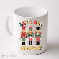 Lets Get Crackin Funny Christmas Coffee Mug thumb 0