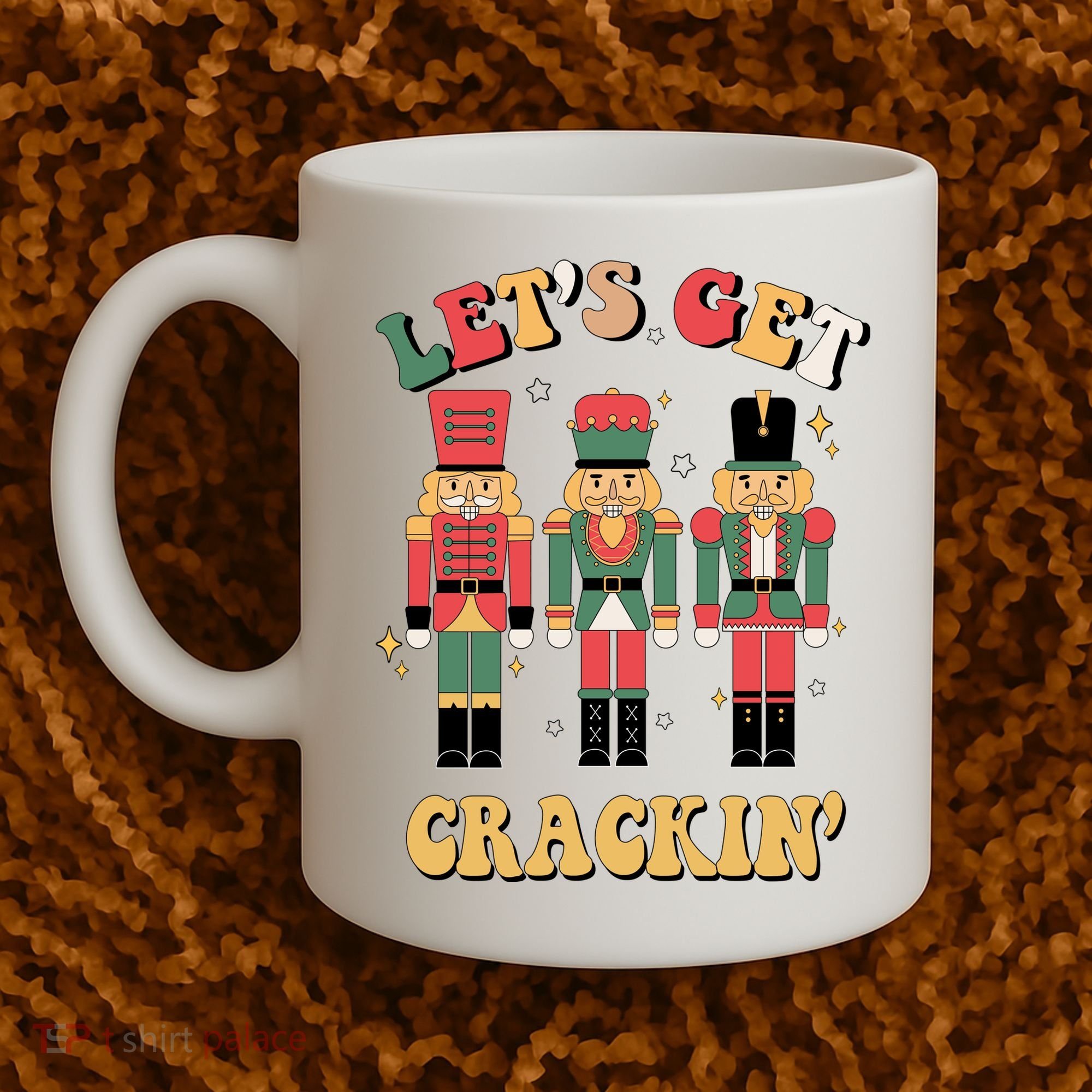 Lets Get Crackin Funny Christmas Coffee Mug