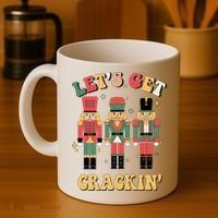Lets Get Crackin Funny Christmas Coffee Mug thumb 4