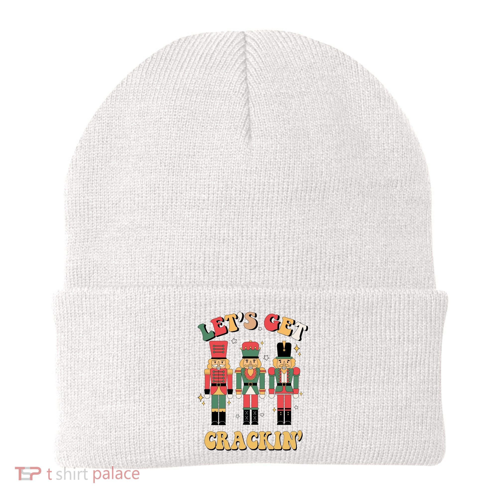 Lets Get Crackin Funny Christmas Beanie