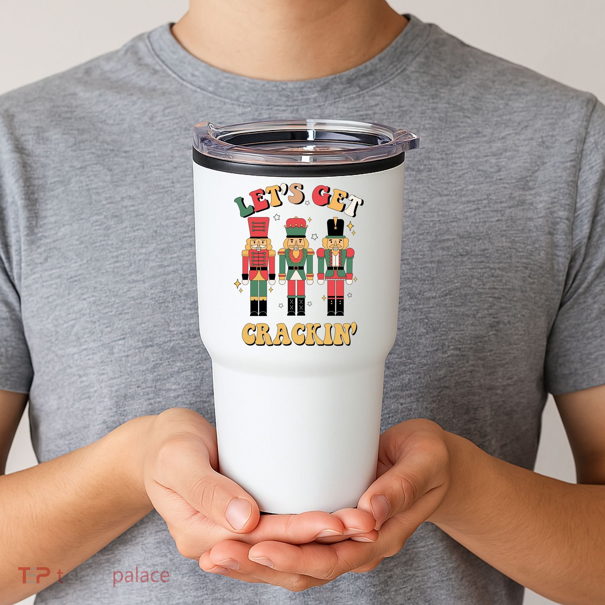 Lets Get Crackin Funny Christmas Tumbler