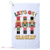 Lets Get Crackin Funny Christmas Golf Towel thumb 0