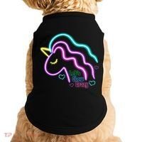 Let's Glow Crazy Unicorn Cute Doggie Tank thumb 0