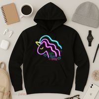 Let's Glow Crazy Unicorn Cute Hoodie thumb 3