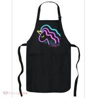 Let's Glow Crazy Unicorn Cute Apron thumb 0