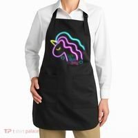 Let's Glow Crazy Unicorn Cute Apron thumb 2