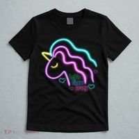 Let's Glow Crazy Unicorn Cute T-Shirt thumb 5