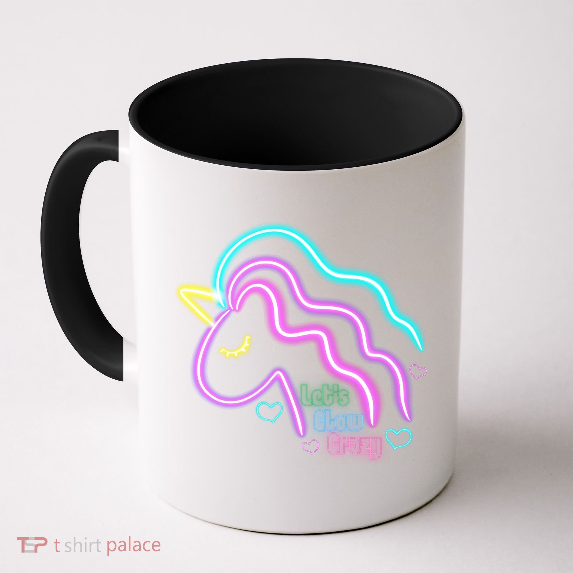 Let's Glow Crazy Unicorn Cute Coffee Mug
