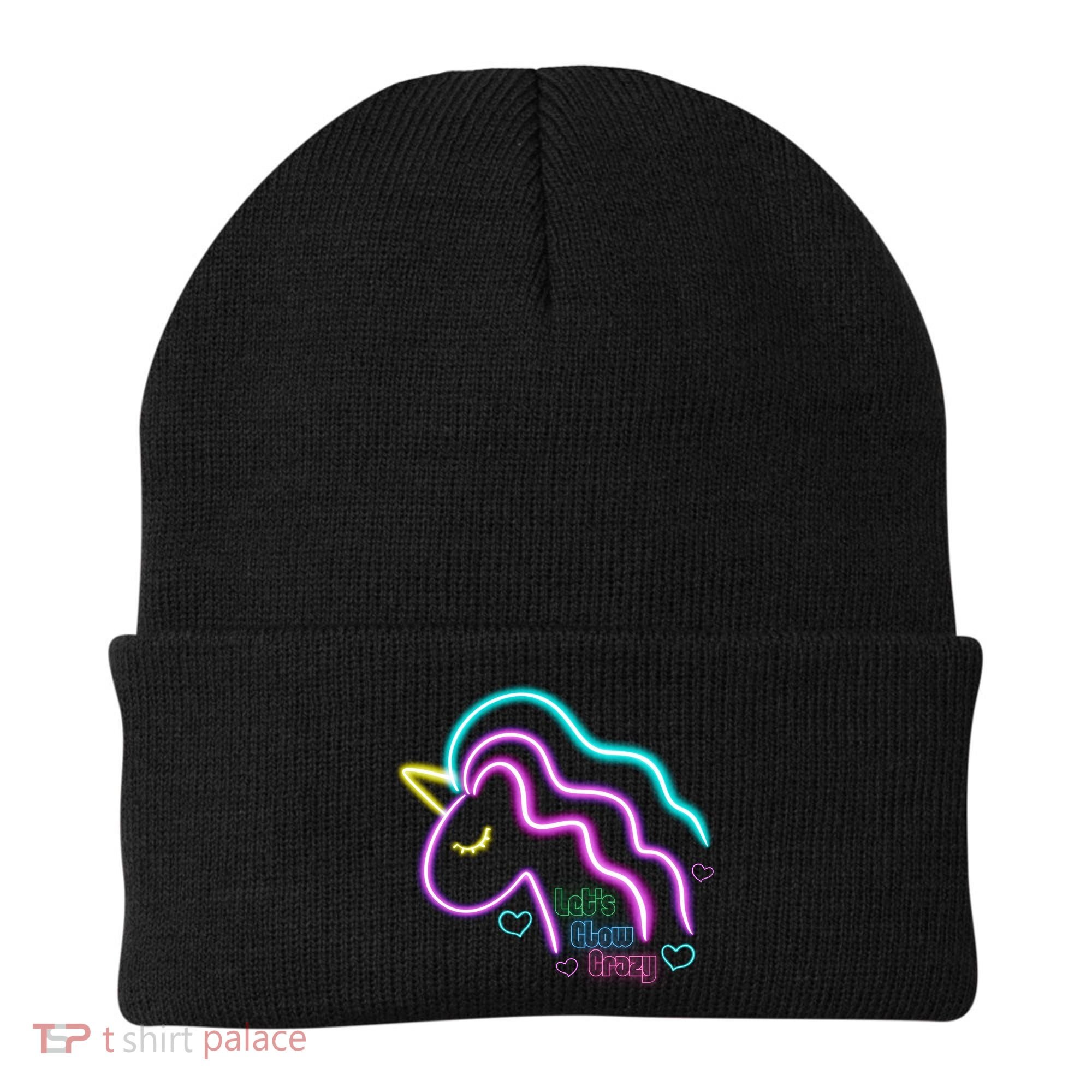 Let's Glow Crazy Unicorn Cute Beanie
