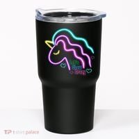 Let's Glow Crazy Unicorn Cute Tumbler thumb 0