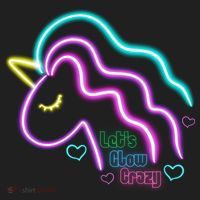 Let's Glow Crazy Unicorn Cute Tumbler thumb 3