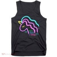 Let's Glow Crazy Unicorn Cute Tank Top thumb 0