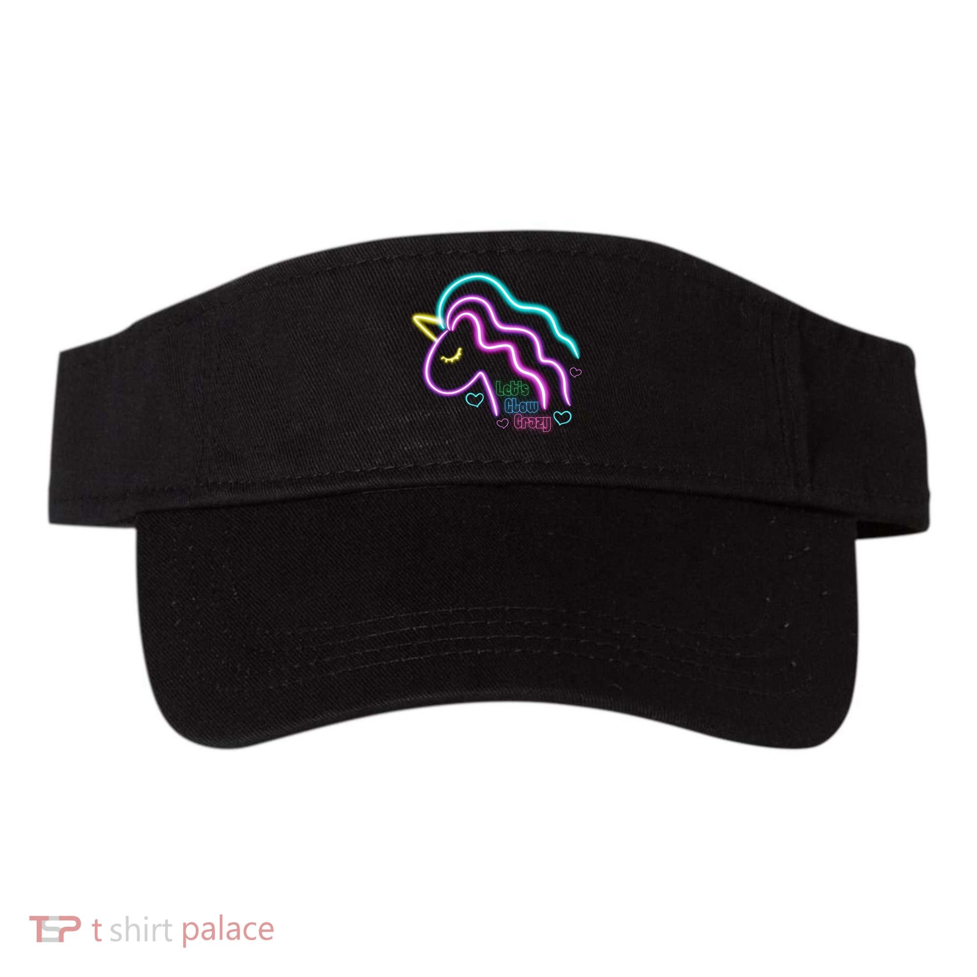 Let's Glow Crazy Unicorn Cute Visor