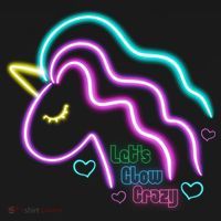 Let's Glow Crazy Unicorn Cute Kids Long Sleeve Shirt thumb 2