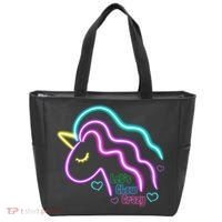 Let's Glow Crazy Unicorn Cute Tote Bag thumb 0
