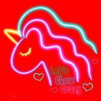 Let's Glow Crazy Unicorn Cute Santa Hat thumb 1