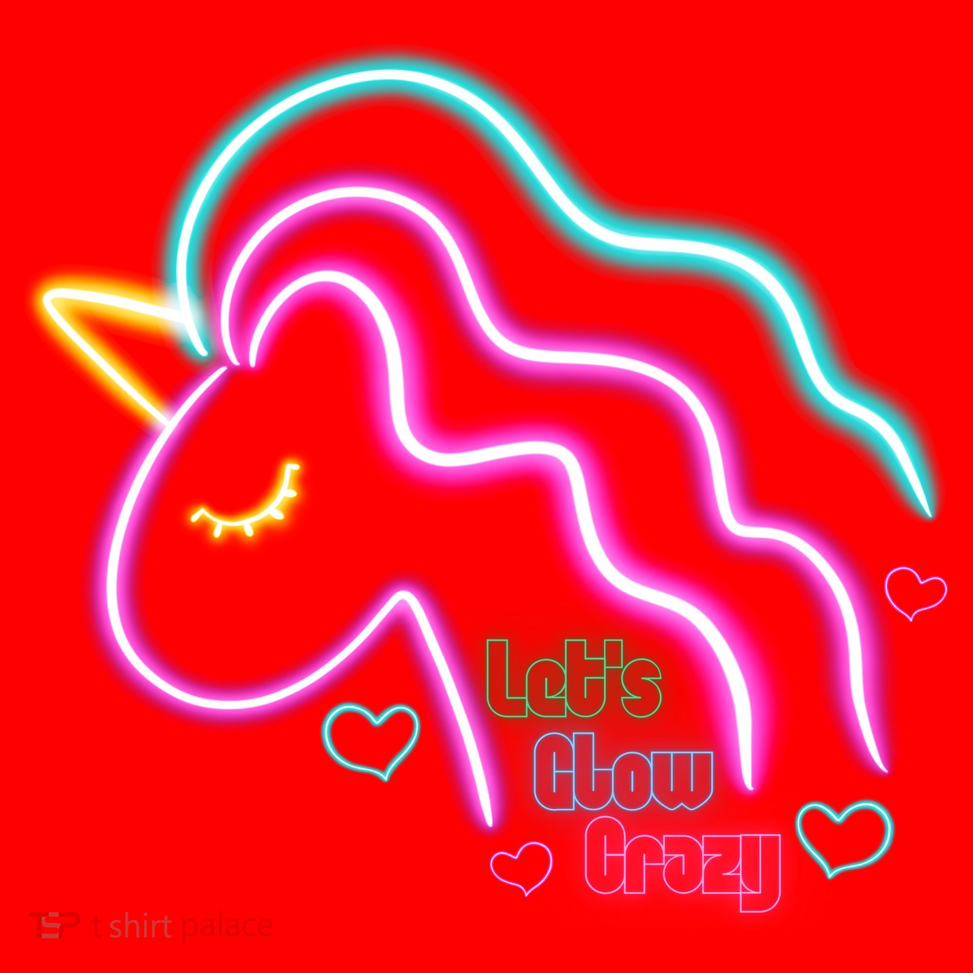 Let's Glow Crazy Unicorn Cute Santa Hat
