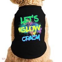 Let's Glow Crazy Glow Party 80s Retro Costume Party Lover Cute Gift Doggie Tank thumb 0