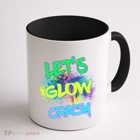 Let's Glow Crazy Glow Party 80s Retro Costume Party Lover Cute Gift Coffee Mug thumb 1