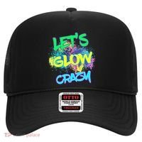 Let's Glow Crazy Glow Party 80s Retro Costume Party Lover Cute Gift Hat thumb 0