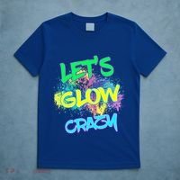 Let's Glow Crazy Glow Party 80s Retro Costume Party Lover Cute Gift T-Shirt thumb 5