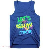 Let's Glow Crazy Glow Party 80s Retro Costume Party Lover Cute Gift Tank Top thumb 0