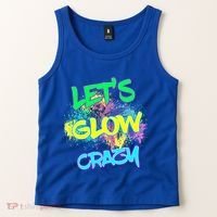 Let's Glow Crazy Glow Party 80s Retro Costume Party Lover Cute Gift Tank Top thumb 2