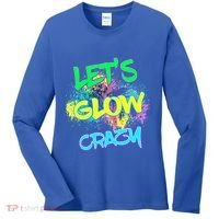 Let's Glow Crazy Glow Party 80s Retro Costume Party Lover Cute Gift Women's Long Sleeve Shirt thumb 0