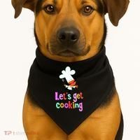Lets Get Cooking USA-Made Doggie Bandana thumb 1