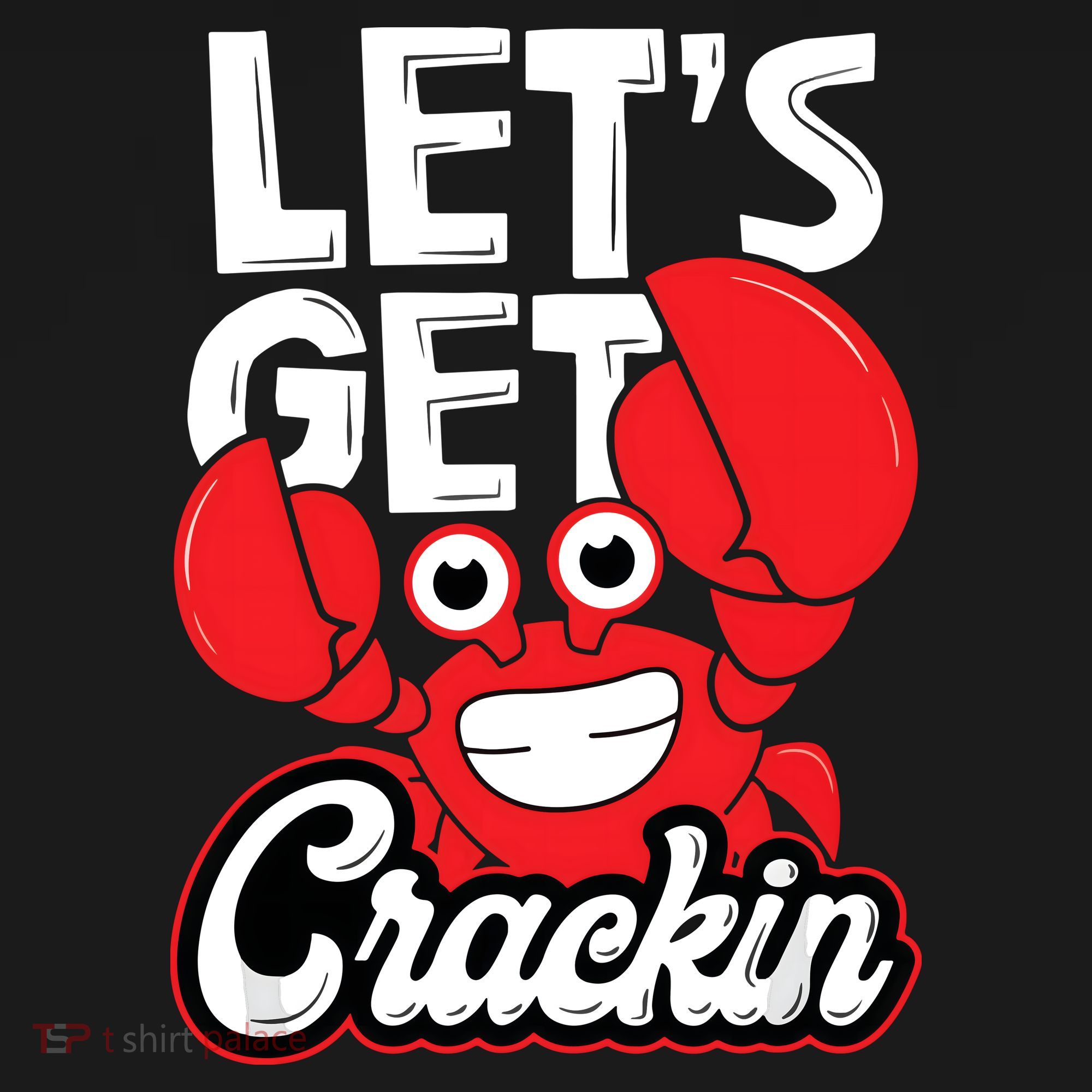 Let's Get Crackin Funny Crab Eater Seafood Lover Crab Boil Backpack