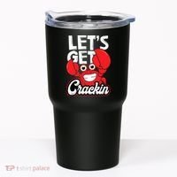 Let's Get Crackin Funny Crab Eater Seafood Lover Crab Boil Tumbler thumb 0