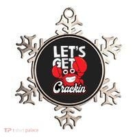 Let's Get Crackin Funny Crab Eater Seafood Lover Crab Boil Ornament thumb 0