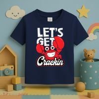 Let's Get Crackin Funny Crab Eater Seafood Lover Crab Boil Toddler T-Shirt thumb 3