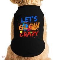 Let's Glow Crazy Glow Party 80s Retro Costume Party Lover Doggie Tank thumb 0