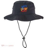 Let's Glow Crazy Glow Party 80s Retro Costume Party Lover Bucket Hat thumb 0