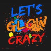 Let's Glow Crazy Glow Party 80s Retro Costume Party Lover Women's Hoodie thumb 2