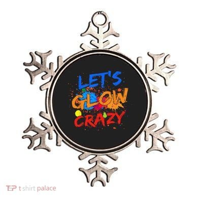 Let's Glow Crazy Glow Party 80s Retro Costume Party Lover Ornament