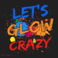 Let's Glow Crazy Glow Party 80s Retro Costume Party Lover Golf Towel thumb 3