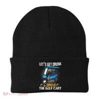 Let's Get Drunk And Drive The Golf Cart Funny Gift For Gift Beanie thumb 0