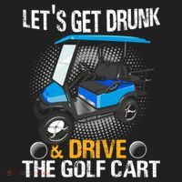 Let's Get Drunk And Drive The Golf Cart Funny Gift For Gift Beanie thumb 2