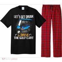 Let's Get Drunk And Drive The Golf Cart Funny Gift For Gift Pajama Set thumb 0