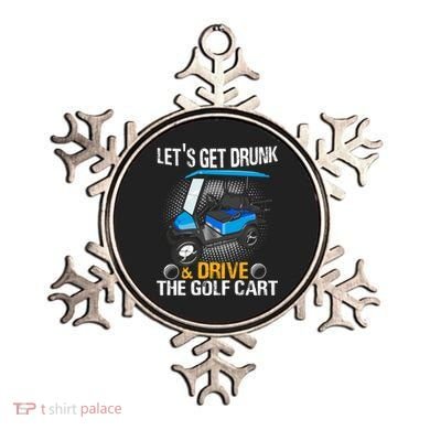 Let's Get Drunk And Drive The Golf Cart Funny Gift For Gift Ornament