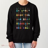 Love Guitar Different Guitars Music Lover Funny Gift Women's Sweatshirt thumb 0