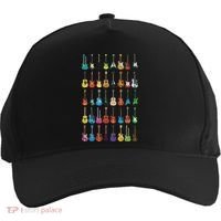 Love Guitar Different Guitars Music Lover Funny Gift Five-Panel Snapback Cap thumb 0