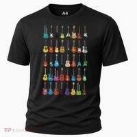 Love Guitar Different Guitars Music Lover Funny Gift Cooling Performance Crew T-Shirt thumb 0