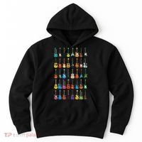 Love Guitar Different Guitars Music Lover Funny Gift Hoodie thumb 0