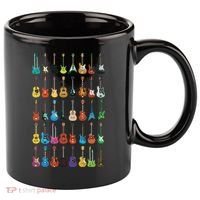 Love Guitar Different Guitars Music Lover Funny Gift 11oz C Handle Ceramic Mug thumb 0