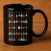 Love Guitar Different Guitars Music Lover Funny Gift 11oz C Handle Ceramic Mug thumb 3